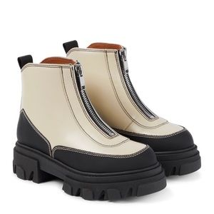 Ganni Zipper Boots